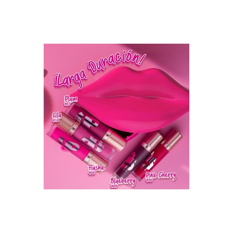 PINK UP, Ultimate, Labial de larga duración, Color intenso, Fórmula