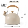 LONFFERY Tea Kettle for Stove Top, 2.5 Quart Whistling Tea