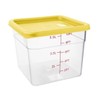 Hygiplas Square Yellow Lid to fit - Medium 5.5/7Ltr
