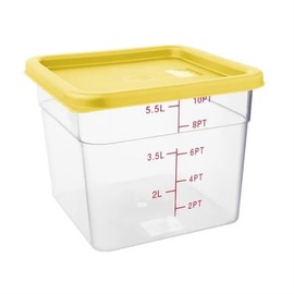 Hygiplas Square Yellow Lid to fit - Medium 5.5/7Ltr