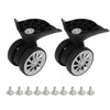 One Pair Suitcase Casters, Premium Nylon Luggage Wheels, with Multiple