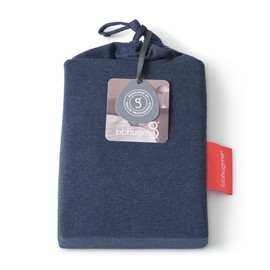 bbhugme Pregnancy Pillow Cover - Cotton Jersey Fabric - Fits Pregnancy Pillow for Side Sleeping - Cover Only, Pregnancy Pillow Sold Separately, Midnight Blue