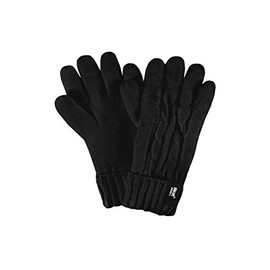 Ladies 1 Pair Heat Holders 2.3 Tog Heatweaver Yarn Gloves - Black S/M