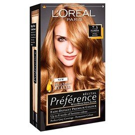 3 x L'Oreal Paris Recital Preference Permanent Colour 7.3 Florida Honey Blonde