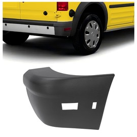 HECASA Rear Bumper End Cap Compatible with 2010-2013 Ford Transit Connect (XL, XLT/XLT Premium) FO1105133 9T1Z17F774CA Passenger Side PP Plastic Black Replacement Only
