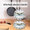 CHYLIN Wall Clock 12 Inch Bathroom Clock, Rustic Wall Clocks