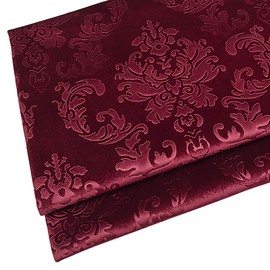 NIANTONG Soft Thicker Velvet Fabric Upholstery Dressmaking Curtain Blind Cushion Craft Velour Material 145 Cm Wide Sold By The Meter(Color:Wine red)