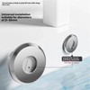 KASHUNUO Bathroom Sink Overflow Cover: Stainless Odor Proof Block Cockroach