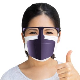 OnLord OL-217P Face Shield Glasses Type Washable Mask Splash Prevention Restaurant Gas Station Sanitary Protector Heatstroke Prevention
