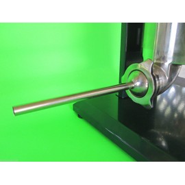 Narrow tube for Manual sausage stuffer 2" base x 3/8" diameter for snack sticks.