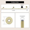 Oroonoko 72inch Gold Wall Mounted Clothes Rack, Industrial Pipe Garment