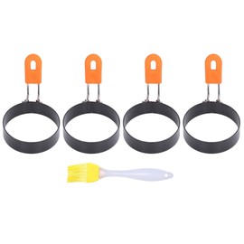 Molde para huevos, resistente, duradero, de tamaño pequeño, fácil de desmoldear, cocina circular para huevos, buen aislamiento térmico para cocina para el hogar