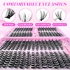 Lash Clusters Kit, Natural 560 Pcs Cluster Eyelash Extensions Kit