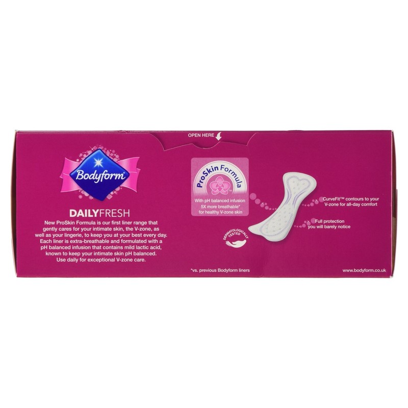 Bodyform Daily Fresh Liners Extra Long (Pack of 24)