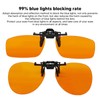 Blue Light Blocking Clip On Glasses, Portable 180 Degree Vertical