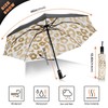Kjovgcb Automatic Umbrella, Extra Large 3-Fold 8 Ribs Travel UV