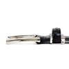 KIETH Men's Belt, Antique Style Punched Leather, Black, 1.3 inches