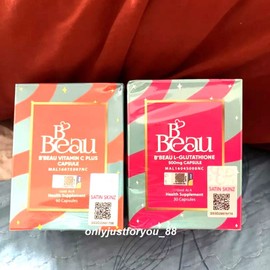 SATIN SKINZ B BEAU L-Glutathione + Vitamin C Plus Skin Whitening Booster Combo