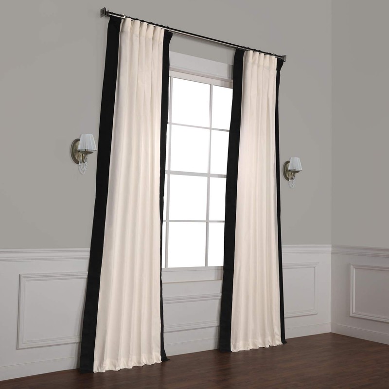 HPD Half Price Drapes Panama Cotton Curtains for Living Room,