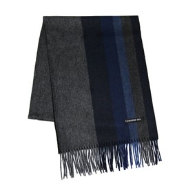 Neptune 100 % Cashmere Scarf Outlet 034, Gradation Stripe Pattern, Reversible -