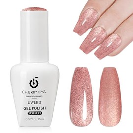 CHERIMOYA Esmalte Glitter en Gel Brillos Multicolor para Uñas 15ml  Amplia Gama de Colores Gel Polish Color Soak Off UV LED Alta Pigmentación Brillo  