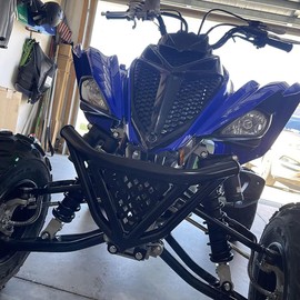 Ammtio Front Bumper Front Bumper Guard ATV For YAMMAAHA Raptor 700, 700R, SE 2006-2023 Aluminum Accessories. (B-Style)