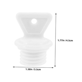 Outanaya 4pcs Leakproof Hot Water Bottle Screw Cap Replacement Stopper Rubber Sealing Plug for Warm Water Bag 21mm Inner Diameter