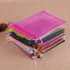 ccHuDE 100 Pcs Organza Drawstring Pouches Sheer Gift Bags Mesh