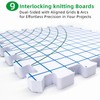 ANXINZENITH 9-Piece Set of Ultra-Thick Blocking Mats for Knitting &