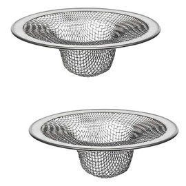 2-Pack Kitchen & Bathroom Sink Drain Strainers I 2.75 & 2 Inch Bathroom Drain Hair Catcher & Kitchen Sink Strainer I Kitchen Sink Stopper Drain Cover I Best Strainers for Kitchen Sink Strainer Basket