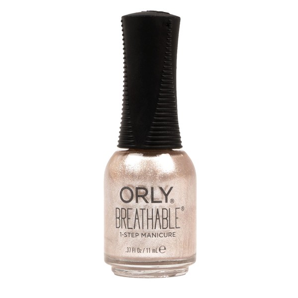 Orly Breathable Let's Get Fizz-icle Champagne Shimmer Nail Lacquer Infused w/ Argan Oil, Pro Vitamin B5 + Vitamin C - 0.6fl oz. / 18ml