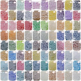 156000PCS Fairy Beads for Diamond Painting, Diamond Painting Accessories, 78 Colors Round Drills for Crafts, Bead Art or Nails Art, 2.8MM