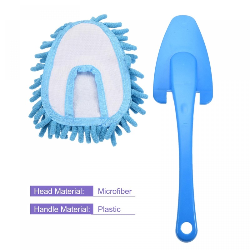 sourcing map Microfibre Chenille Washable Duster Cleaning Tool Duster Blue