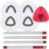 ANREKEYH Spin Mop Replace Head, Base, Handle Compatible with O