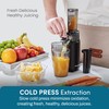 Elite Gourmet EJX600 Compact Small Space-Saving Masticating Slow Juicer Cold