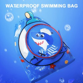 Swimming Bag Children, Gym Bag, Sports Bag, Boys, Waterproof, Large Capacity Bag with Drawstring, Sports Bag, Drawstring Bag, Gym Bag, for Sports, Beach, Travel, Gym