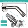 Shower Head Connector Adapter: Adjustable Handheld Showerhead Holder & 6