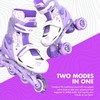 Yvolution Neon Combo Skates Quad and Inline 2-in-1 Adjustable Size