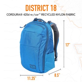 Mystery Ranch District 18 Backpack – Fixed-Harness Bag with Padded Laptop Sleeve – Splash, 18L