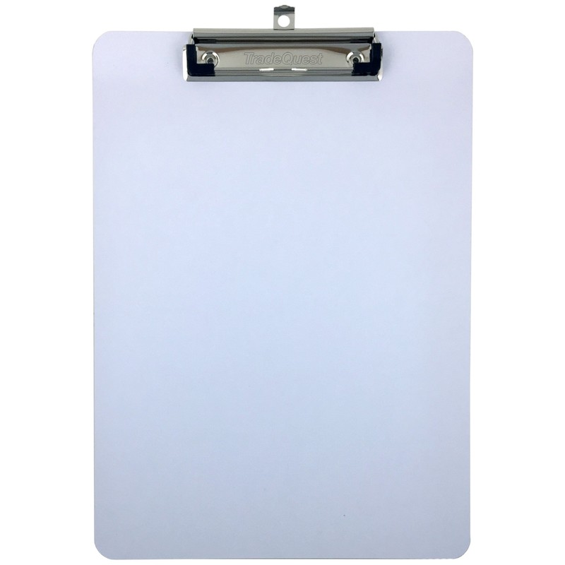 Clipboard Dry Erase Surface 9'' x 12.5'' Letter Size Low