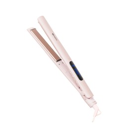 SIMPLUS Hair Straightener, 10s Fast Heating Flat Iron, 1" 446°F Professional Straightening Curling Iron 2 in 1 for All Hairstyles, 360° Swivel Cord, Adjustable Temp and Automatic Shut Off, Pink