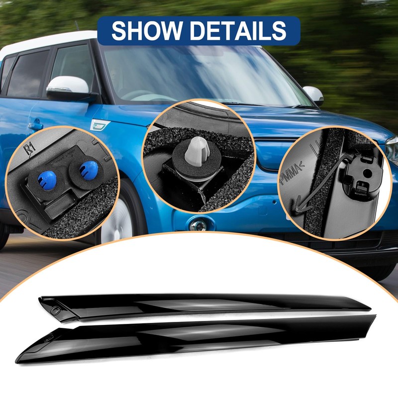 Exterior Molding Windshield A Pillar Outer Trim Garnish Driver Passenger
