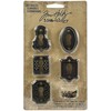 Tim Holtz Idea-ology - Agujeros de Metal con Cierres Largos,