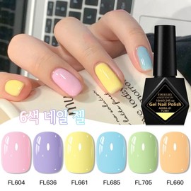 6-piece gel nail polish set Vibrant nail gel soak-off method UV LED curing gel LED gel nail art kit with sparkle and durability (for women) Perfect for home salons, 10ml, macaron colors, ZH63577, 20g, 6 pieces / 6종 젤 네일 폴리쉬 세트 생동감 넘치는 네일 젤 소크오프 방식 UV LED 경화 젤 반짝임과 내구성을 겸비한 LED 젤 네일 아트 키트 (여성용) 홈 살롱에 완벽한 10ml, 마카롱 색상,ZH63577, 20g, 6개