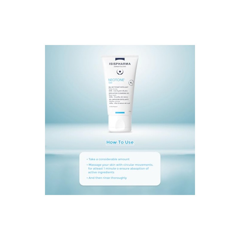 Isispharma Neotone Gel 150 Limpieza Pieles Problemas Hiperpigemantación Efecto Microesferas
