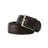 Conte Massimo Men's Genuine Leather Belt Made in Italy, Dark