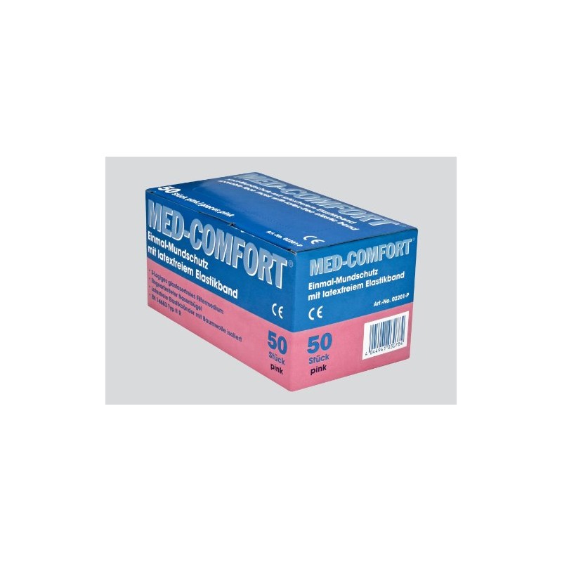 3-con Mouth Guard 3 Ply and Round Closure Latex-Free Elastic