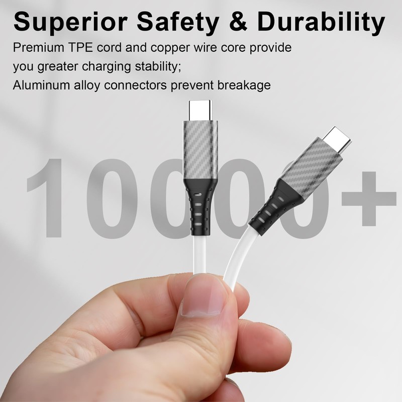 AIAUXAI 30ft USB C Cable,Extra Long 60W USB C to