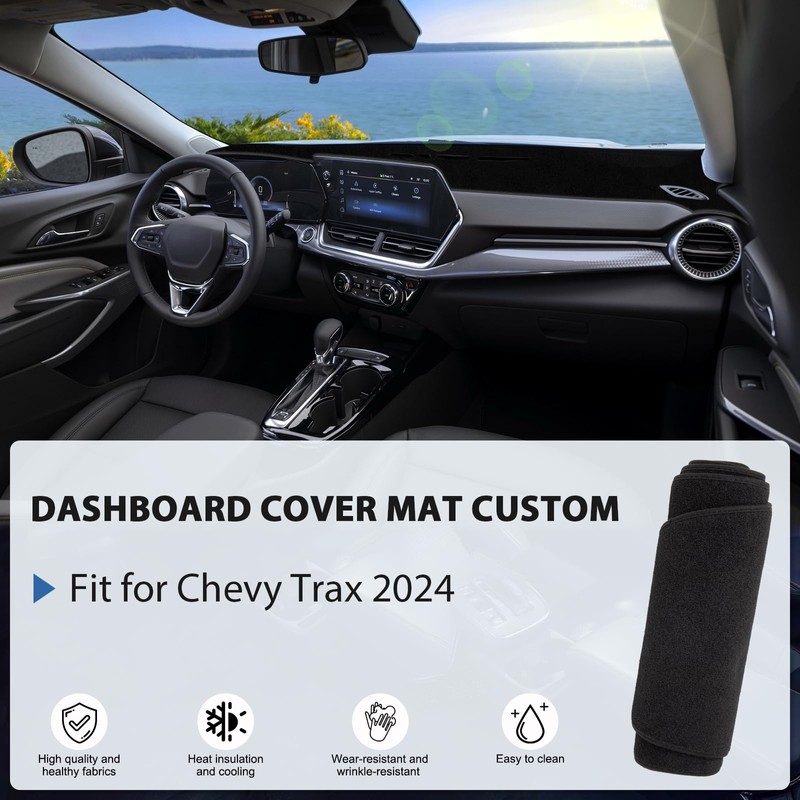 FETUSI Dashboard Cover Mat Compatible with Chevy Trax 2024 2025