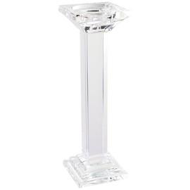 A&B Home Leon Crystal Pillar Candle Holder, Medium, 11-Inch, Medium/11